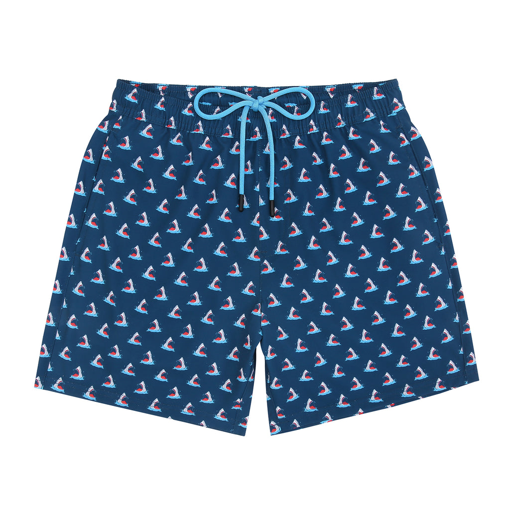 LRD Mens 7" Inseam Swim Trunks with Compression Liner