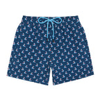 LRD Mens 7" Inseam Swim Trunks with Compression Liner