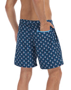 LRD Mens 7" Inseam Swim Trunks with Compression Liner