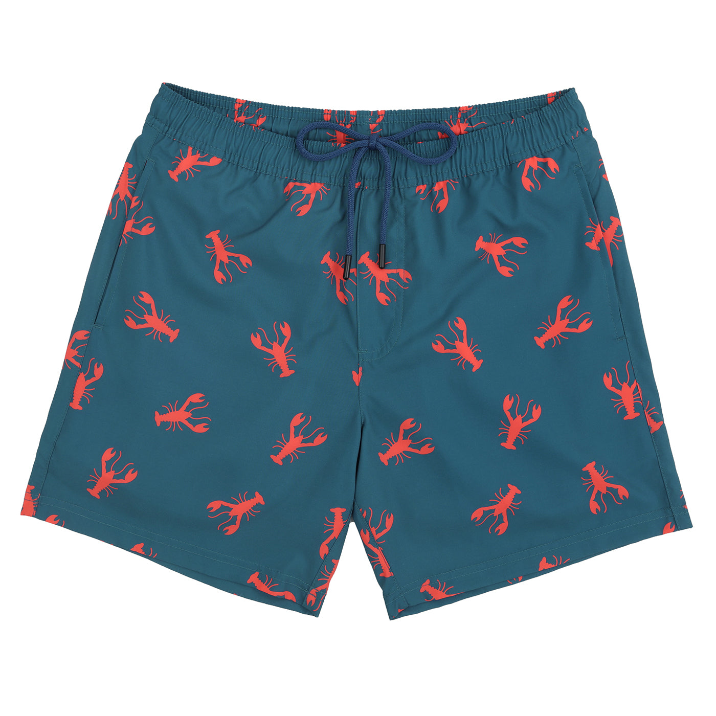LRD Mens 7" Inseam Swim Trunks with Compression Liner