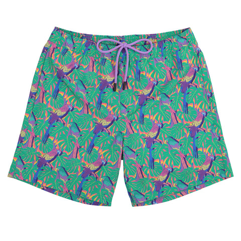 LRD Mens 7" Inseam Swim Trunks with Compression Liner