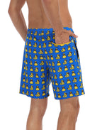 LRD Mens 7" Inseam Swim Trunks with Compression Liner