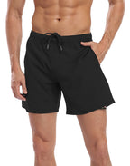 LRD Mens 7" Inseam Swim Trunks with Compression Liner