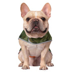 Reversible Orange & Camo Dog Raincoat with Hood