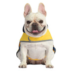 Reversible Yellow & Ducks Dog Raincoat with Hood