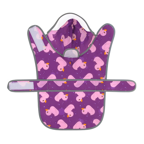 Ducks Purple Dog Raincoat with Clear Hood