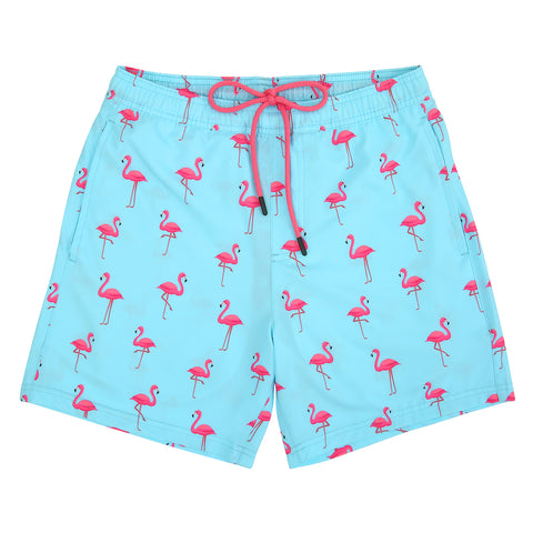 LRD Mens 7" Inseam Swim Trunks with Compression Liner