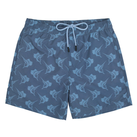 LRD Mens 7" Inseam Swim Trunks with Compression Liner
