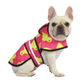 Pink with Yellow Ducks Dog Raincoat with Hood
