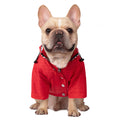 Double Layer Zip Up Dog Raincoat with Hood