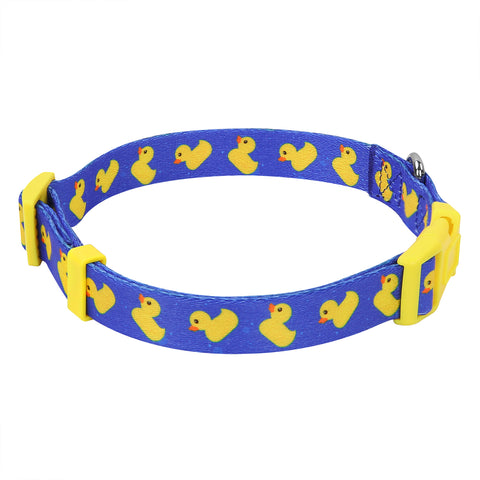 Blue Ducks Nylon Dog Collar