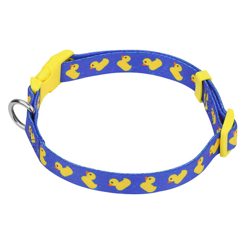 Blue Ducks Nylon Dog Collar