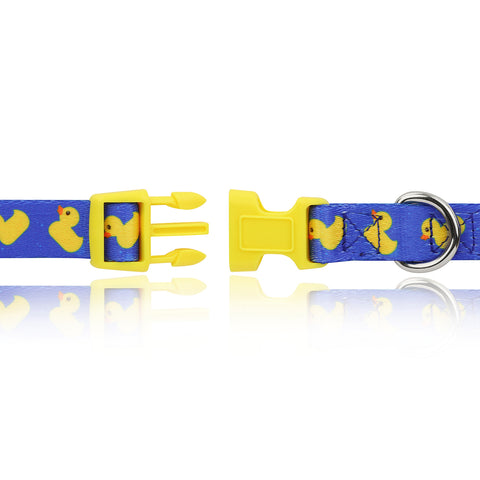 Blue Ducks Nylon Dog Collar