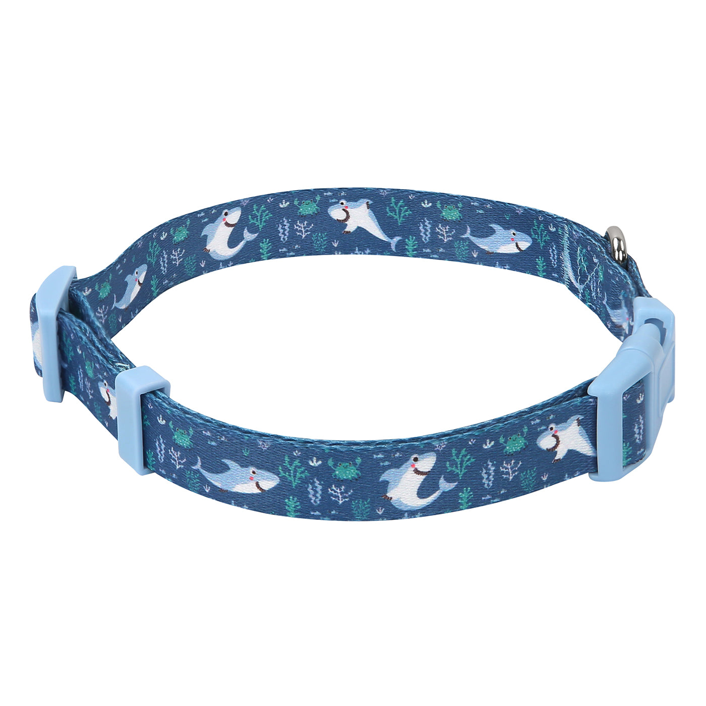 Sharks Nylon Dog Collar Main image