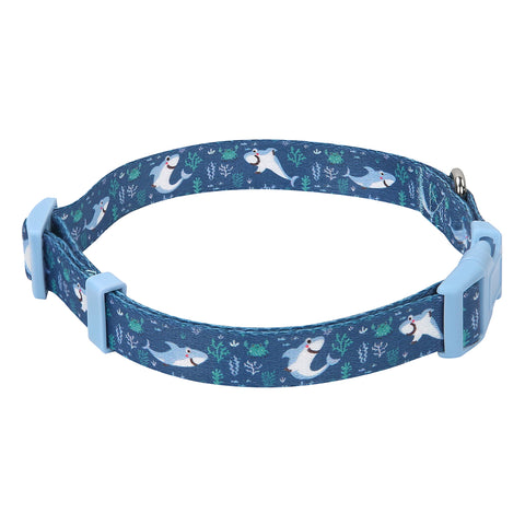 Sharks Nylon Dog Collar