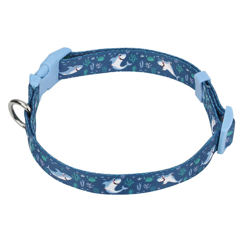 Sharks Nylon Dog Collar