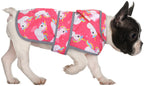 Unicorn Ducks Pink Dog Raincoat with Clear Hood