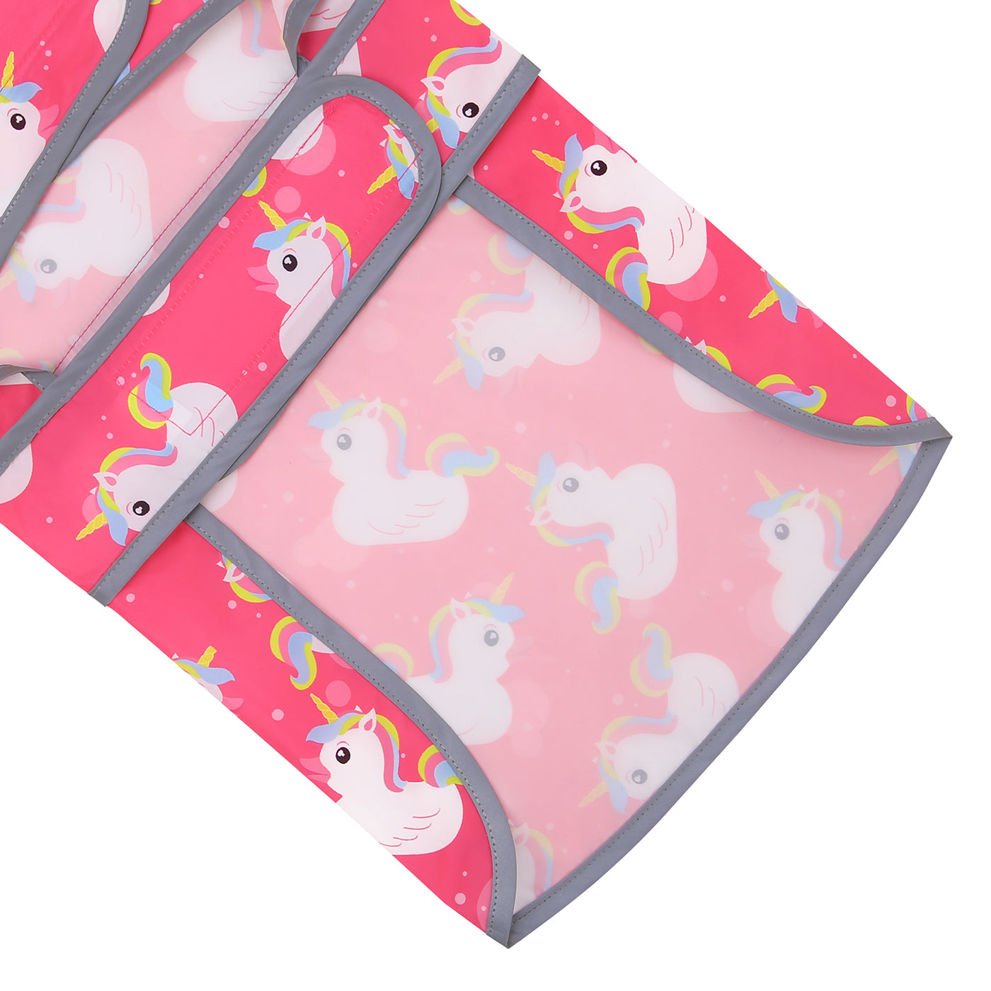 Unicorn Ducks Pink Dog Raincoat with Clear Hood