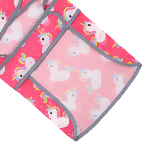 Unicorn Ducks Pink Dog Raincoat with Clear Hood