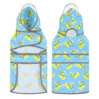 Sailor Ducks Blue Dog Raincoat with Clear Hood