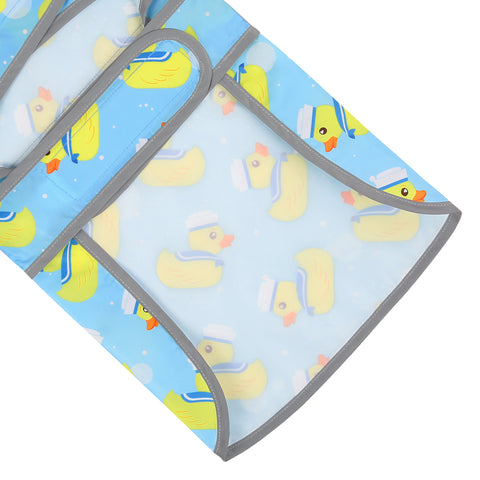 Sailor Ducks Blue Dog Raincoat with Clear Hood