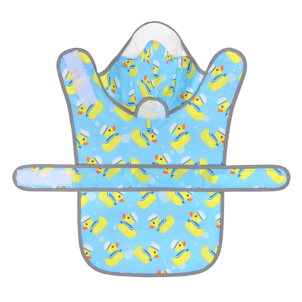 Sailor Ducks Blue Dog Raincoat with Clear Hood