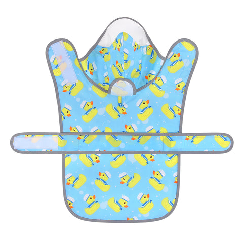 Sailor Ducks Blue Dog Raincoat with Clear Hood