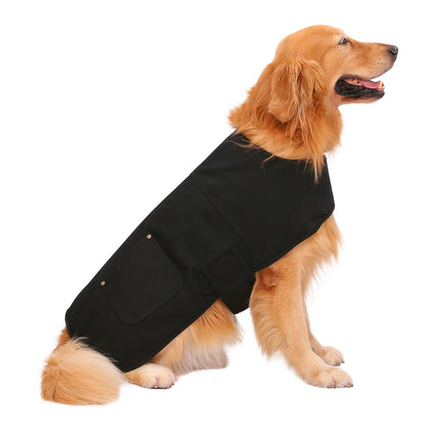 Canvas Dog Vest Waterproof Coat for S-XL Dogs