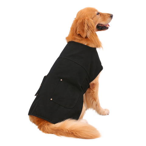 Canvas Dog Vest Waterproof Coat for S-XL Dogs