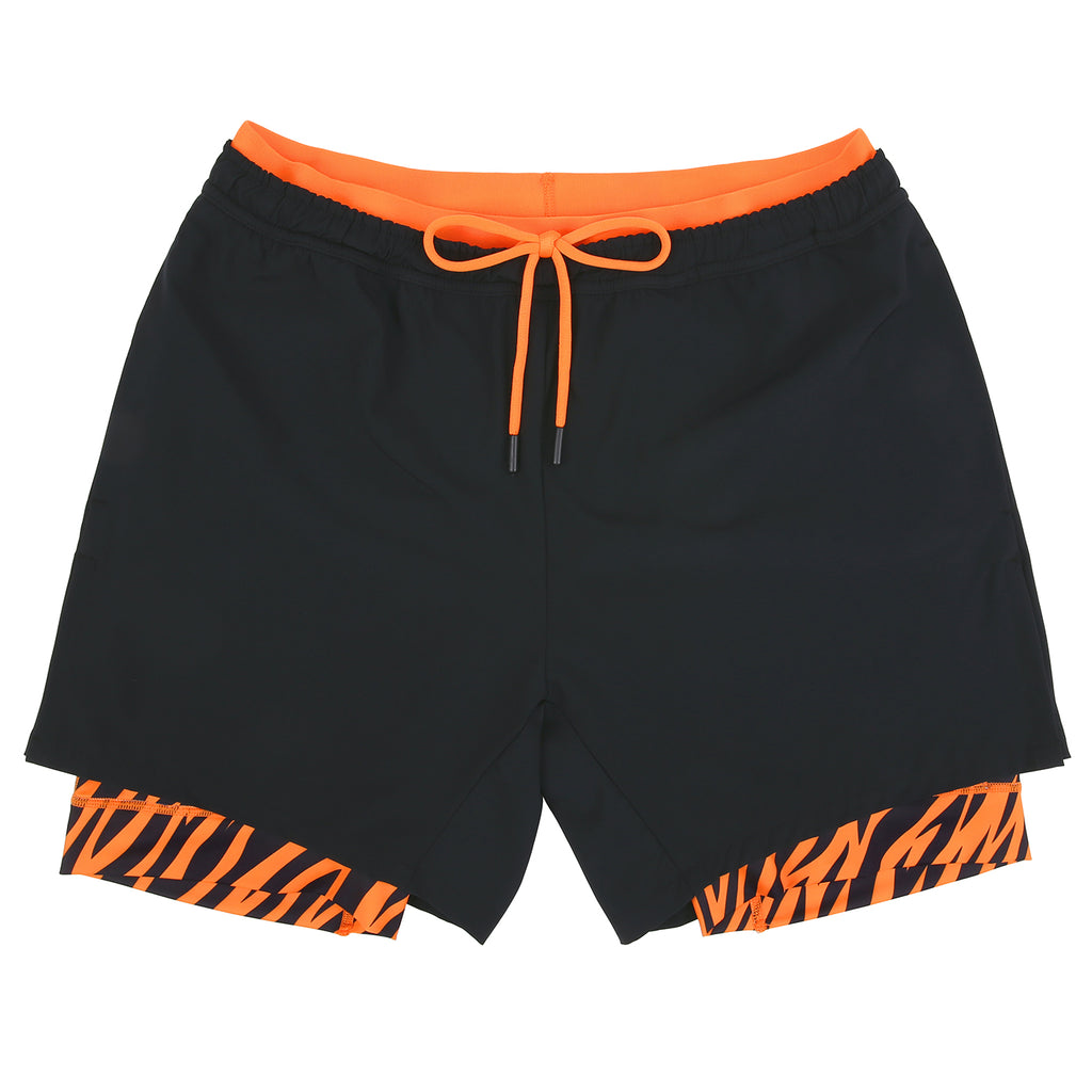 LRD Men's 5 Inch Athletic Gym Workout Shorts with Compression Liner