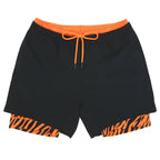 LRD Men's 5 Inch Athletic Gym Workout Shorts with Compression Liner