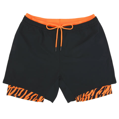 LRD Men's 5 Inch Athletic Gym Workout Shorts with Compression Liner
