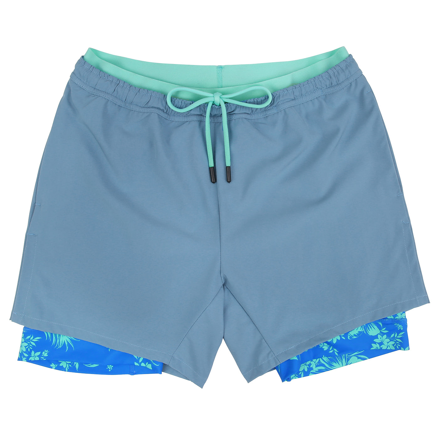 LRD Men's 5 Inch Athletic Gym Workout Shorts with Compression Liner