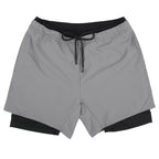 LRD Men's 5 Inch Athletic Gym Workout Shorts with Compression Liner