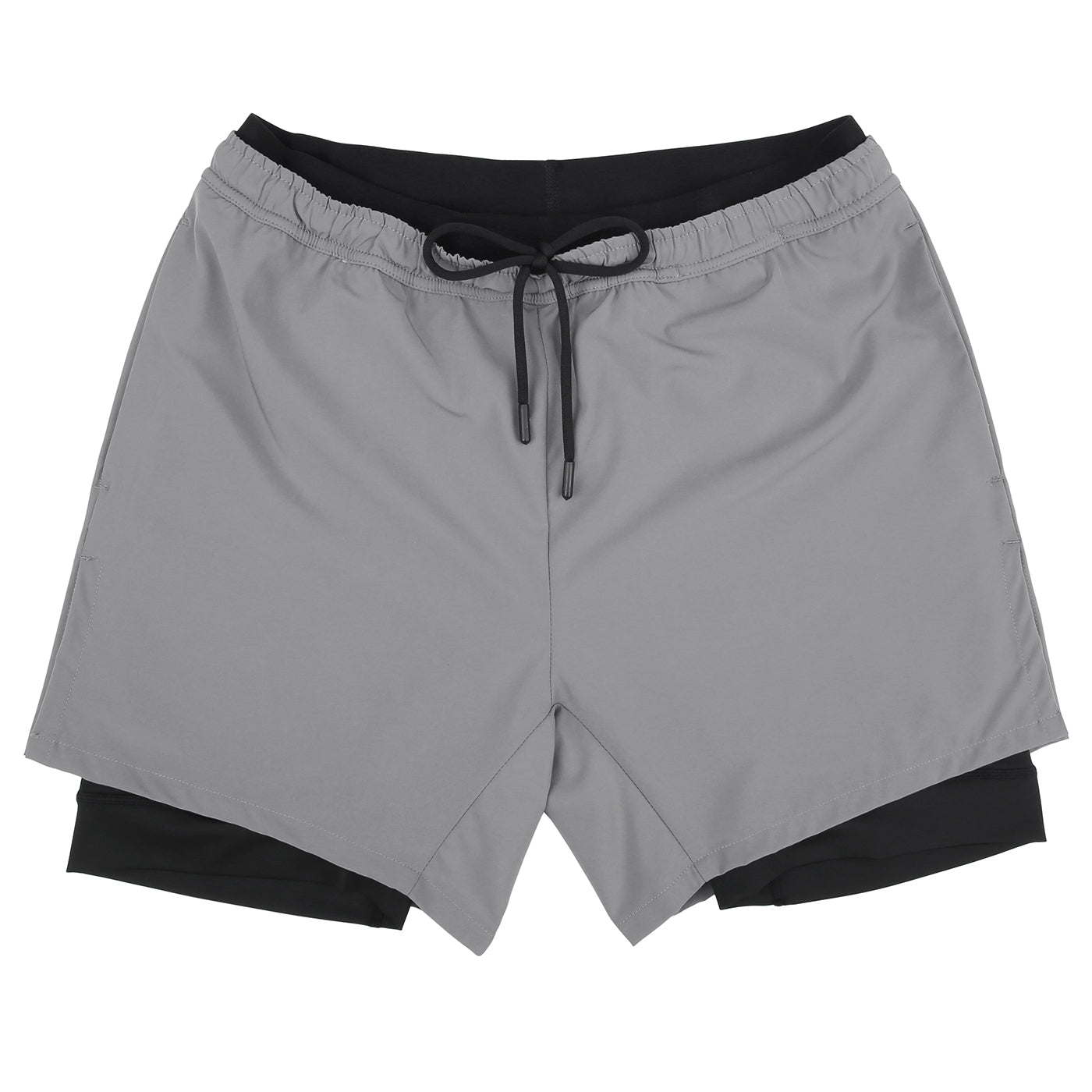 LRD Men's 5 Inch Athletic Gym Workout Shorts with Compression Liner