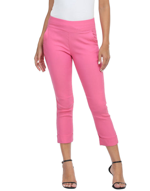 Pull On Capri Pants for Women with Pockets