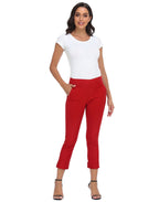 Pull On Capri Pants for Women with Pockets
