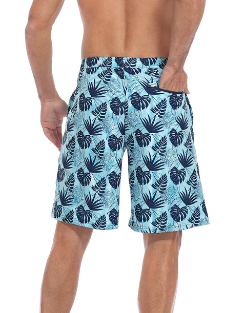 LRD Mens 9" Swim Trunks with Compression Liner