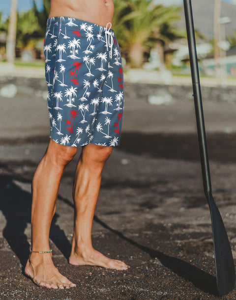 LRD Mens 9" Swim Trunks with Compression Liner