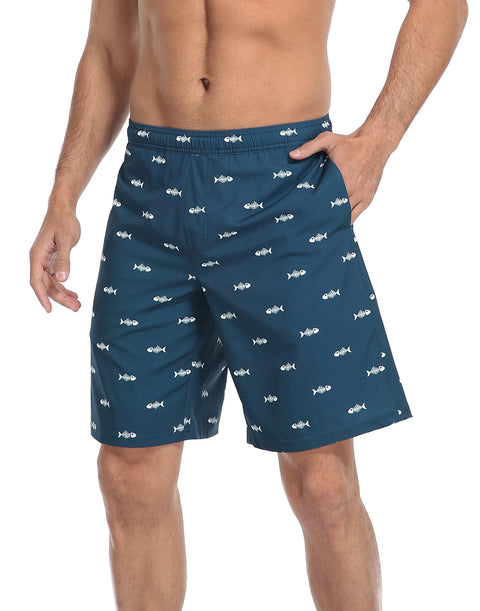 LRD Mens 9" Swim Trunks with Compression Liner
