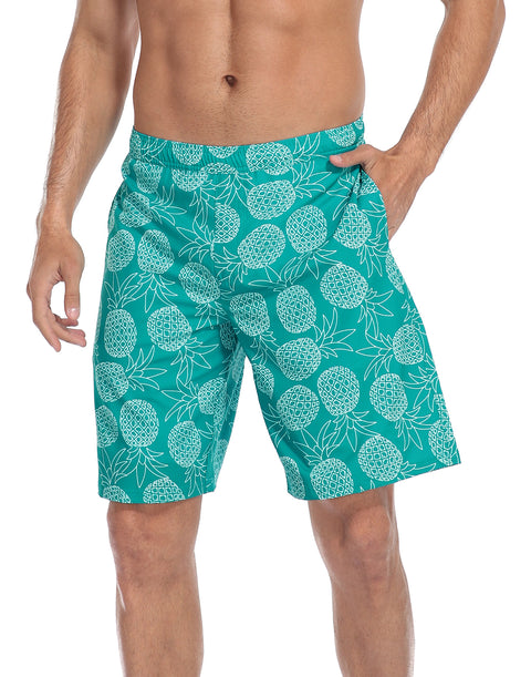 LRD Mens 9" Swim Trunks with Compression Liner