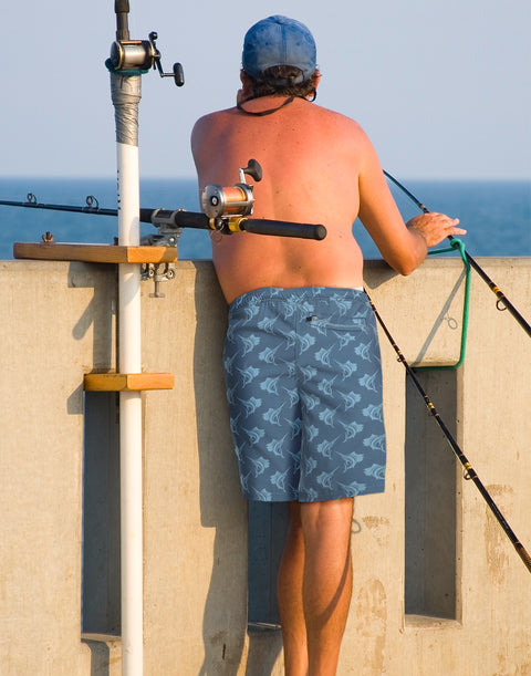 LRD Mens 9" Swim Trunks with Compression Liner