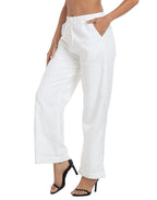 Women's Linen Drawstring Pants with Pockets