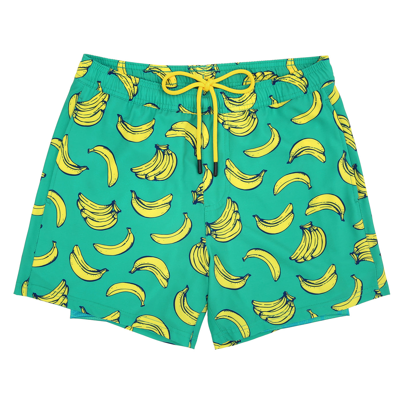 LRD Mens 5" Inseam Swim Trunks with Compression Liner