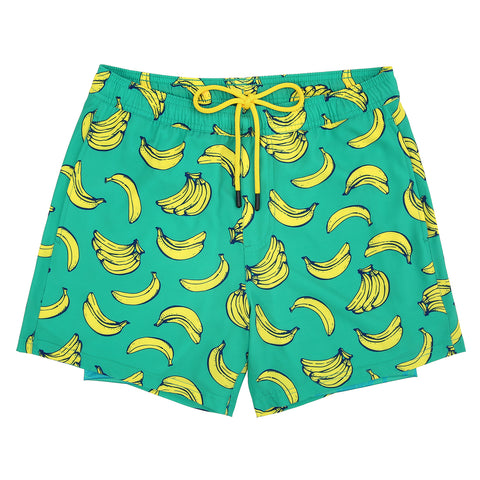 LRD Mens 5" Inseam Swim Trunks with Compression Liner