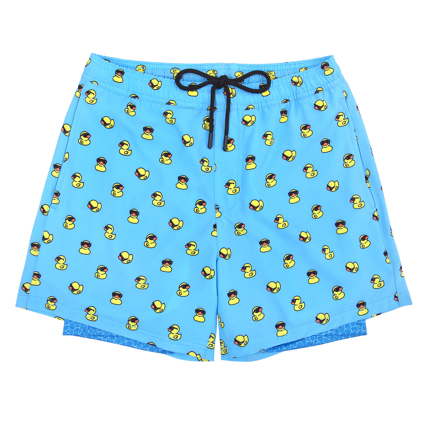 LRD Mens 5" Inseam Swim Trunks with Compression Liner
