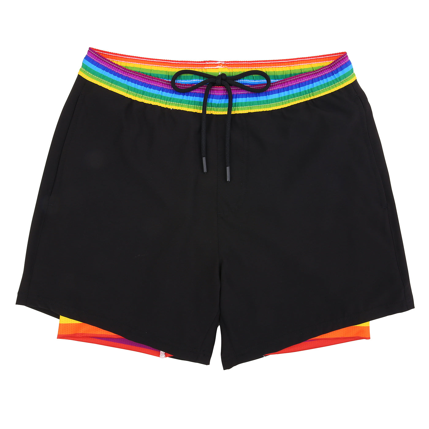 LRD Mens 5" Inseam Swim Trunks with Compression Liner