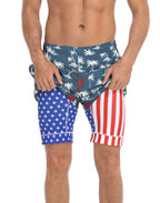 LRD Mens 5" Inseam Swim Trunks with Compression Liner