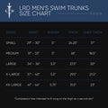 LRD Mens 5" Inseam Swim Trunks with Compression Liner