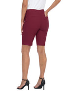Womens Pull On 10" Inseam Bermuda Shorts with Pockets